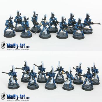 Eldar Dire Avengers by MadFlyArtStudio
