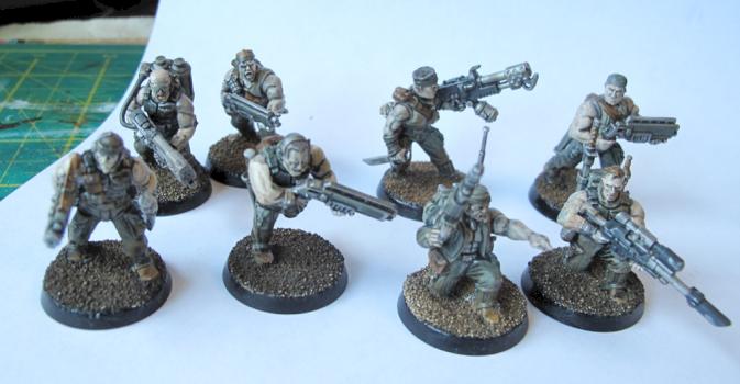 Imperial Guard Catachan Jungle Fighter / Orc Hunters by tomcra
