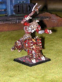 Daemon Prince of Khorne on Juggernaut by EnrohK