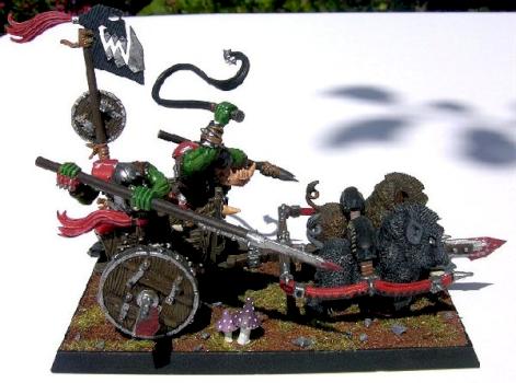Orc boar chariot - char à sanglier orque by Playmo
