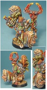 leader ork and sqwiig guards by armees de gehenne