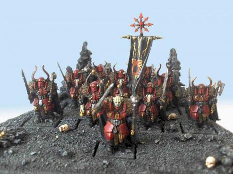 Chaos Khorne warriors 2d place Golden demon 2007 germany warhammer unit by Jurre