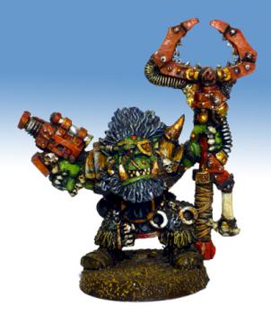 spaceorc grot protector with squigbag,canon&grotfork by blauertroll