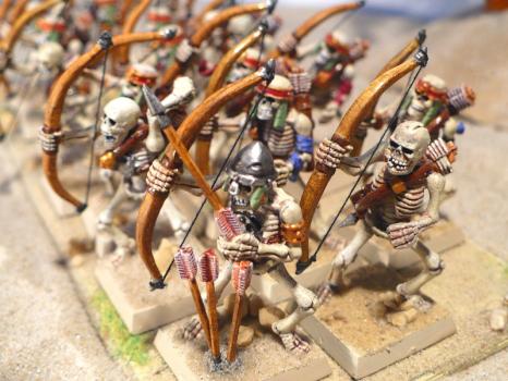 Skeleton archers - Tomb Kings by vonzembol