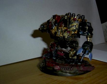 BLACK TEMPLARS VENERABLE DREADNOUGHT front by Waldwolf