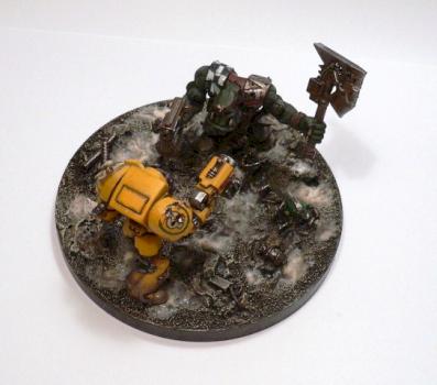 WD 345 Free minis in diorama by Bogen