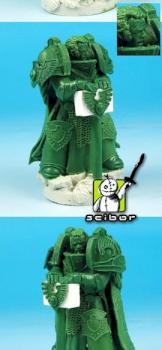 Science Fiction Knight Greenstuff Sculpture by Scibor