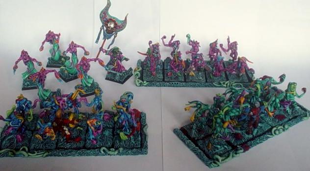 HORROR'S HERALD AND FLAMERS OF TZEENTCH by WY ZNAWCA