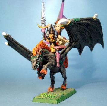 Witch dark elf on cold one by orpayan