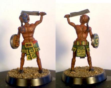 Aztec inspired warrior by The Angel of Death