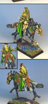 Warhammer Fantasy wood elf lord on steed by Celthulhu