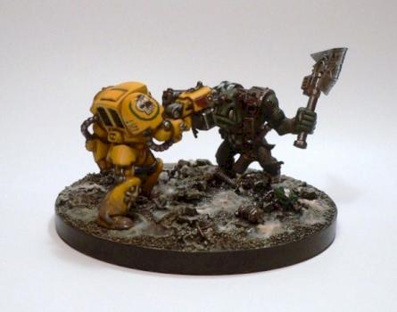 WD 345 Free minis in diorama by Bogen