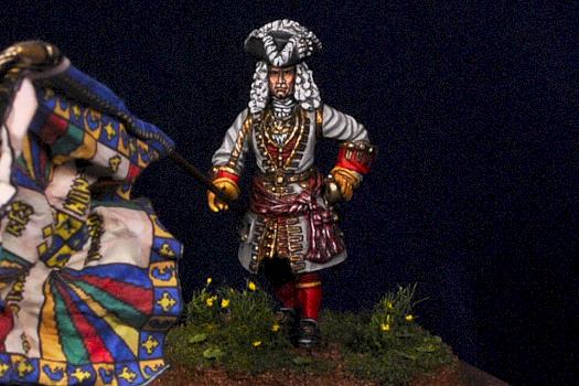 40mm Drabant Miniatures (Close Up) French Officer 1701 by hmslouie