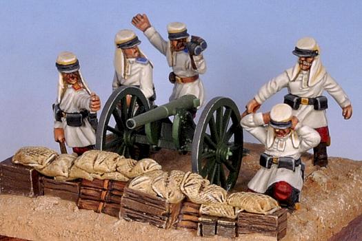 25mm Askari Mini Up Close 1877 Russian Artillery Crew by hmslouie