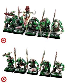 Orc Warrior Regiment with Spears by kreativerlemming