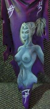 Dark elfs WIP: Black guard banner by lukatme