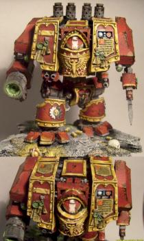 Venerable Dreadnought (repainted gold) by DarkLostSoul