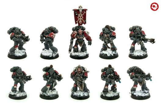 Space Wolves Grey Hunters Squad by kreativerlemming