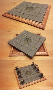 Miniatures Display Base 2 w/ Removable Terrain Tile by originalfive