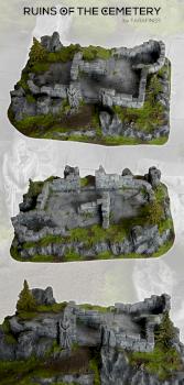 RUINED CEMETERY fantasy scenery terrain by studiolevel