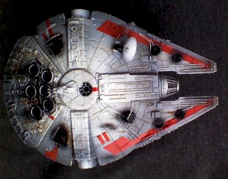 Star Wars X-wing Miniatures Millenium Falcon - Modified YT-1300 Custom Repaint by Dahlvash