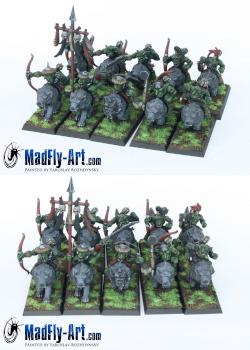 Goblin Wolf Riders by MadFlyArtStudio