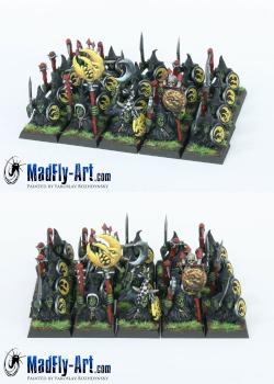 Night Goblin Regiment by MadFlyArtStudio