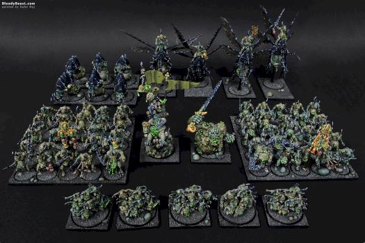 Chaos Daemons of Nurgle Army for both Warhammer FB and 40k by BloodyBeast.com