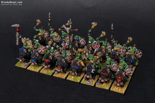 Savage Orc Boar Boyz with Savage Orc Shaman by BloodyBeast.com