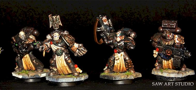 Space Marine Sternguard Veteran Squad by saw art