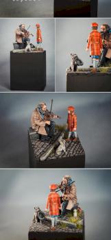Street violinist, 54 mm by Veselov Sergey