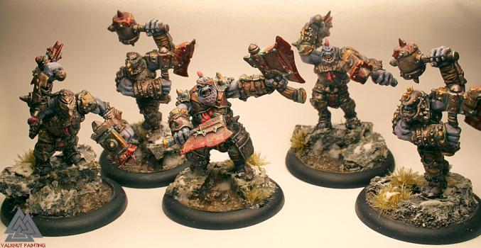 Trollbloods Trollkin Champions by Valknut Painting