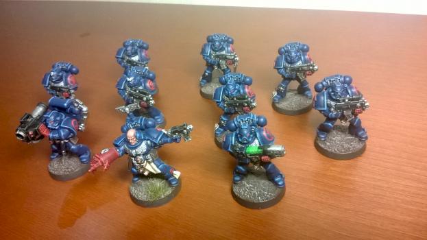 Crimson Fists Tactical Marines by Larkin79