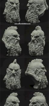 Dwarf Bust by Scibor