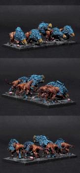 Chaos Warhounds of Tzeentch by BloodyBeast.com