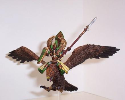 High Elf Lord on Great Eagle by tuladin solfaelen
