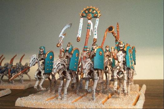 Tomb Kings Horsemen Regiment by pinkerton
