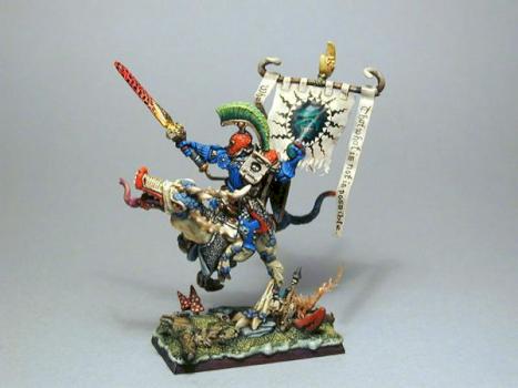 Mounted Chaos Champion by vikotnik