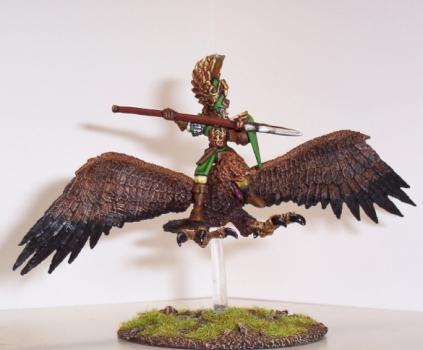 Wood Elf Lord on Great Eagle by tuladin solfaelen