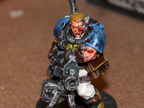 Space Marine with a Heavy Bolter by viperwingleader