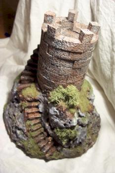 Tower on Cliff by battlescenerylady