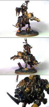 40k Beastmen Beast lord on razorgor by mayajid