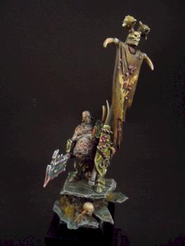 Chaos Warriors Standardbearer by banzai1000