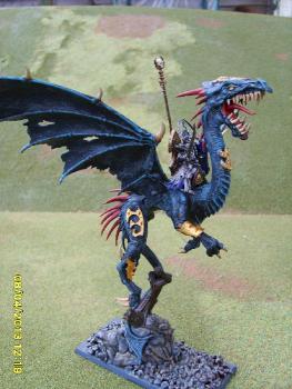 Dreadlord on black dragon by bazwad