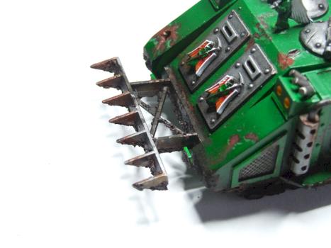Dark Angels Rhino - Damage Closeup by Lethe