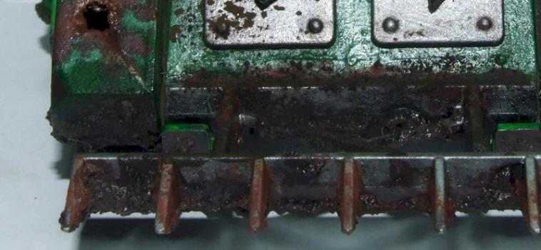 Dark Angels Rhino - Damage Closeup by Lethe