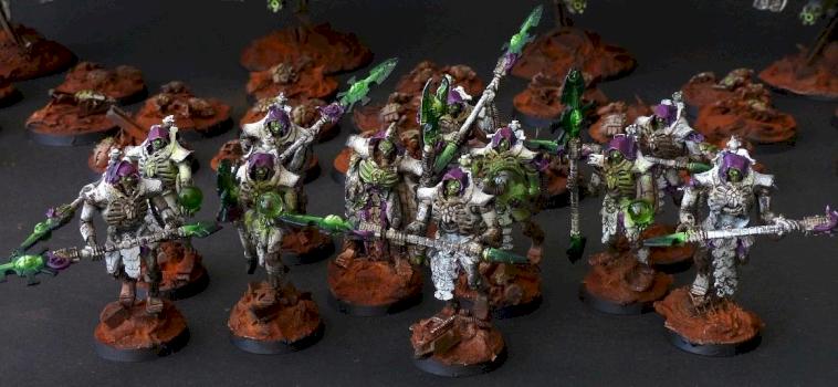 Necron Crypteks with Lord by Malekith