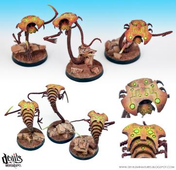 Necron Canoptek Wraiths (Cyber Arthropod Squad from PUPPETS WAR) by Frost Devil