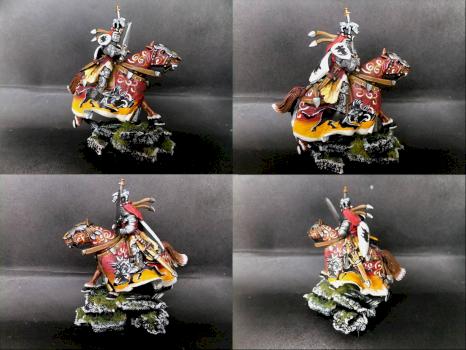 Warhammer Bretonnian Champion Knight of Warthog by tinman755