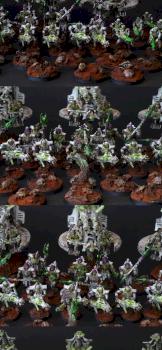 Necron Army close up by Malekith